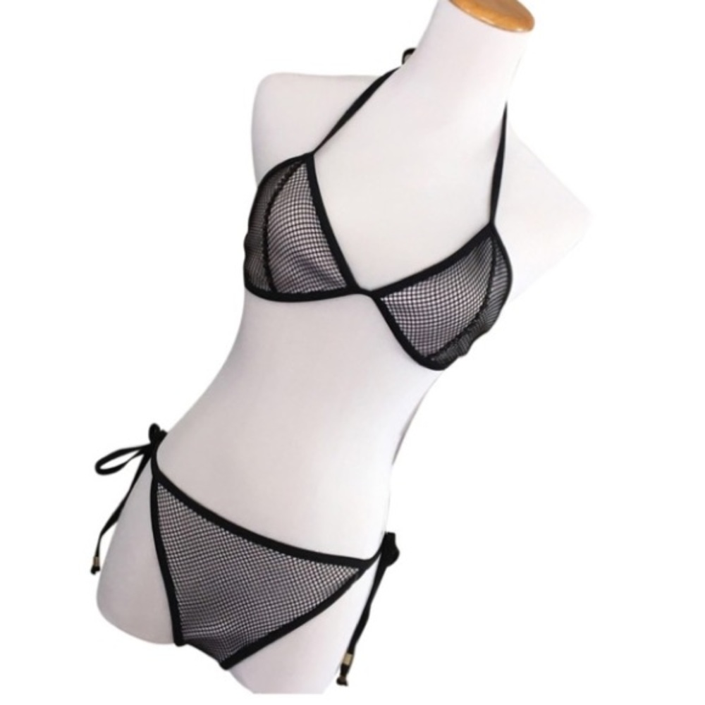 Rampage Scuba Mesh Black & White Bikinis